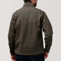 Veste bomber softshell à capuche ample pour homme Uvex Tune-up, fermeture éclair, imperméable, coupe-vent, écologique, personnalisable à l'avant