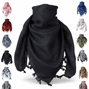 Minarat Meilleures ventes Foulard Keffiyeh Shemagh tactique personnalisé 100% Coton, couvre-chef arabe pour homme, motif pois multicolore désertique, pour l'extérieur - Product Image 1