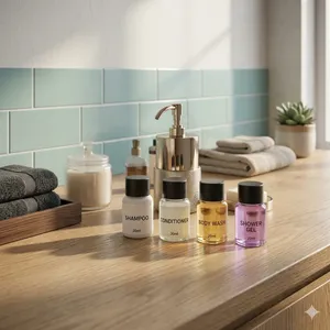 Set de Artículos de Aseo para Hotel de 20 ml, Champú, Acondicionador, Gel de Ducha, Tamaño de Viaje, Amenidades para Habitaciones de Huéspedes en Hoteles y Resorts - Product Image 2