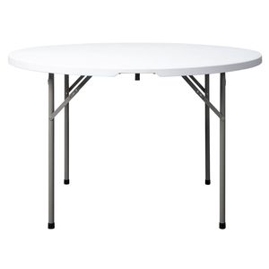 Tavolo Pieghevole Multifunzione Bianco da 48 Pollici 94515737, Ideale per Campeggio e Picnic all'Aperto, con Funzioni di Piegatura e Conservazione - Product Image 3