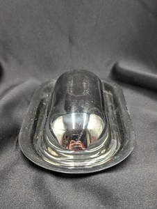 Stainless Steel Oval and Rounded Butter Dish with Lid - Product Image 5