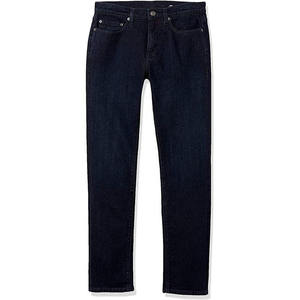 Jean cargo en denim japonais selvedge de haute qualité, 15 oz, délavé, bleu foncé uni, coupe droite, avec boutons, printemps-hiver - Product Image 2