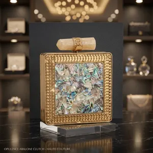 Bolso de Mano Mini de Lujo, con Incrustaciones de Madreperla y Latón, para Fiestas, Eventos Nocturnos y Bodas, para Mujer, Venta al Por Mayor - Product Image 2