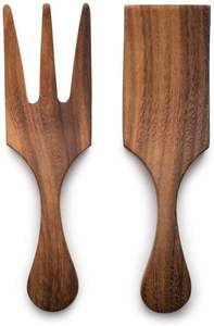 ช้อนไม้ธรรมชาติรักษ์โลก ทำด้วยมือจากไม้เนื้อแข็ง อุปกรณ์ครัวสำหรับทำอาหาร ใช้ในบ้าน ร้านอาหาร คาเฟ่ ราคาขายส่ง - Product Image 4