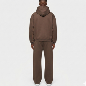 Fabricant de survêtements unisexes amples et épais OEM – Ensemble de survêtements unisexes solides pour hommes, pantalon de survêtement et sweat à capuche surdimensionnés pour l'hiver - Product Image 6