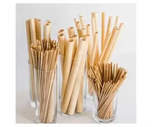 Le cannucce di bambù benefiche sono le più vendute nel mercato del Vietnam