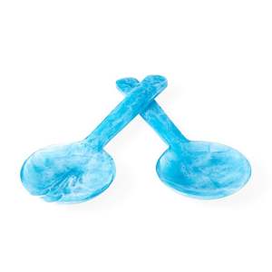 Pinces à salade en résine avec long manche, écologiques, compatibles lave-vaisselle, ensemble de cuillères à salade pour la cuisine à domicile - Product Image 1