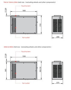 Cargador Portátil de Emergencia para Vehículos Eléctricos, 7KW, 15KW, 20KW, 30KW, 40KW, Estación de Carga Rápida DC, CCS1, CCS2, GB/T, Cargador Móvil de Rescate en Carretera - Product Image 3