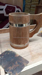 Taza de Madera Clásica Hecha a Mano Personalizada para el Hogar, Oficina u Hotel, Taza de Cerveza de Madera, Taza de Té con la Mejor Calidad, Mayorista de la India - Product Image 3