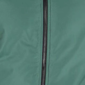 Chaqueta Bomber Verde para Hombre, Cierre de Cremallera, Color Sólido, Resistente al Viento, Estilo Casual para Otoño, Corte Regular, Material de Poliéster - Product Image 2