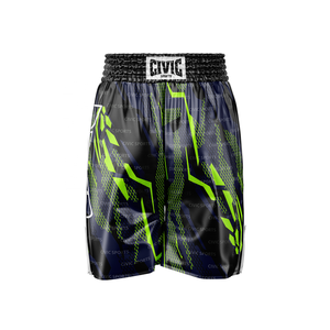 Pantalones cortos profesionales de Muay Thai hechos a medida, fábrica al por mayor, ropa de artes marciales de boxeo simple - Product Image 2