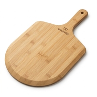 Pala para Pizza de Bambú Orgánico con Mango, Paleta para Pizza para Hornear, Transferir y Servir, Tabla de Pizza para Cocina, Logotipo Personalizado