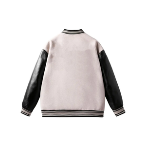 Custom Long Sleeve Fashionable <b>Men</b> Varsity Jackets Low Price Custom Breathable Baseball Jacket Embroidery Patches For Sale - Product Image 2