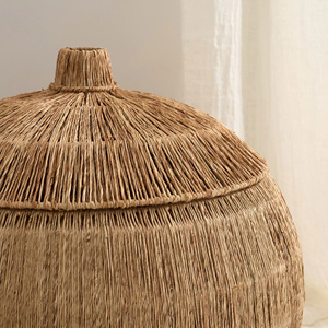Handmade Seagrass <b>Basket</b> Decorative <b>Storage</b> <b>Basket</b> For Living Room Bedroom Natural <b>Basket</b> For Home Styling - Product Image 6