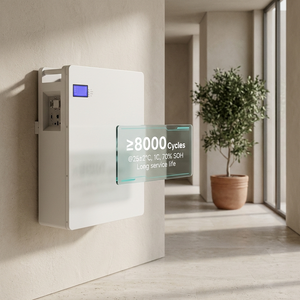 แบตเตอรี่ลิเธียมไอออนฟอสเฟต8000รอบ100Ah แบตเตอรี่ LiFePO4 51.2รอบลึก48โวลต์โวลต์สำหรับเก็บพลังงานแสงอาทิตย์ในบ้าน - Product Image 6