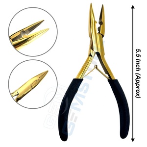 Professional Stainless Steel Hair Extension Tool Kit with Micro Beads Pliers <b>Needles</b> Thread Clips & Beads - Product Image 3