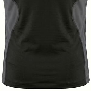 Chemise de performance à manches longues pour homme Askar, noire et bleue, imprimée par sublimation, séchage rapide, avec logo frontal, pour adulte - Product Image 4
