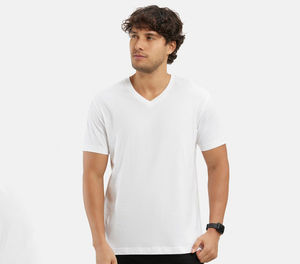 Camiseta de Hombre Personalizada con Logotipo de Marca, Impresión DTG, Cuello en V, Algodón, Cuello Redondo - Product Image 2