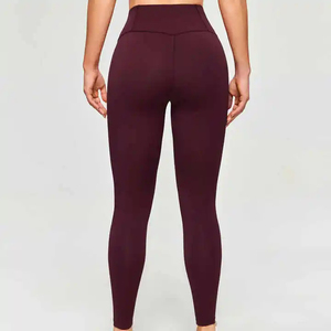 Leggings 100% algodón para mujer, pantalones de entrenamiento informales, suaves, elásticos y de longitud completa - Product Image 4