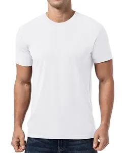 .Wholesale <b>Men</b> Clothing Custom Design Apparel <b>Man</b> O-Neck T-Shirt Organic Cotton T Shirt Plain Quick Dry Gym Fitness - Product Image 3