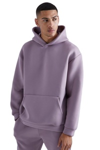 Survêtement d'entraînement hivernal 2-en-1 respirant en molleton à capuche, coupe ample et décontractée, style streetwear, pour hommes, vente en gros, personnalisable - Product Image 2