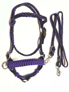 Juego de Brida Ajustable de Nailon para Caballo con Riendas y Herrajes Duraderos, Equipo Ecuestre para Entrenamiento en Establos, Montar, Cuidado y Uso Diario - Product Image 2