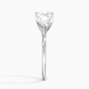 Anillo BOJ 0154 con Corte Princesa, Plata 925, Engaste Monsella, Anillo Solitario con Diamante de 2ct, Color D, VVS1, Moissanita GRA, Precio Bajo - Product Image 3