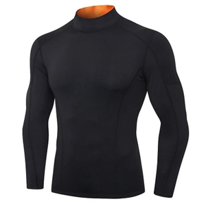 Workout Compression Tops Manufacturer Breathable <b>Men</b> Compression Shirts Running Compression Shirts - Product Image 1