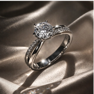 Anillos de Compromiso Ajustables de Plata de Ley 925 para Mujer, con Circonita, Joyería Elegante para Aniversarios y Fiestas, Venta al Por Mayor - Product Image 4