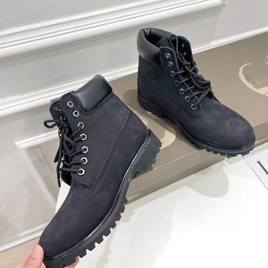 Botas de Diseñador de Lujo en Cuero Genuino de Alta Calidad, Botines Casuales con Cordones, Botas de Desierto con Forro de Gamuza y Antideslizantes - Product Image 5