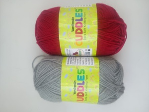 ไหมพรมถักนุ่มพิเศษ Vardhman Cuddles น้ำหนัก 50 กรัม 100% อะคริลิก ย้อมสีเขียวและชมพู สำหรับงานถัก - Product Image 4