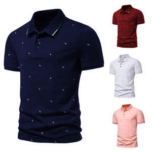 Vente en gros de polos pour hommes de haute qualité, mode estivale, nouveaux modèles, imprimés, décontractés, à manches courtes, grandes tailles - Product Image 5