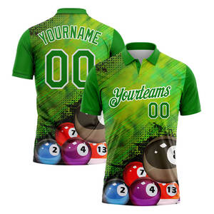 Maillot de performance pour billard, snooker, football – Impression numérique frontale du nom de l'équipe – 100 % polyester unisexe - Product Image 1