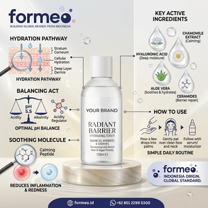 Tonique hydratant OEM/ODM en petite quantité avec acide salicylique, arbre à thé et niacinamide pour le contrôle de l'acné et de l'excès de sébum - Product Image 1