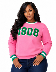 Sweat-shirt d'hiver 100 % coton style sororité grecque Sigma Gamma Rho 1908, noir, pour le collège et l'association des sœurs - Product Image 3