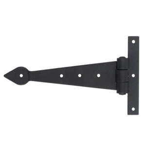 Cast Iron T Hinge Rustproof Black Powder Coated Tee Hinges Vintage Arrowhead Strap <b>Hardware</b> For Wood Fence <b>Barn</b> Shed Garden Gate - Product Image 1