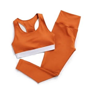 Conjunto Deportivo Rosa: Sujetador Deportivo y Leggings de Cintura Alta, Ropa Deportiva sin Costuras, Top Corto, Conjunto a Juego, Transpirable, con Logotipo Personalizado - Product Image 4