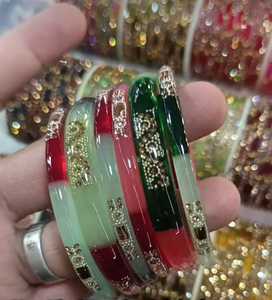 Handmade Glass Bangles for Women Indian Bridal Jewelry Traditional <b>Wedding</b> Churiyan Colorful Fashion <b>Accessories</b> Wholesale Set - Product Image 6