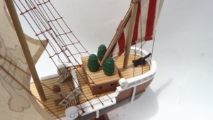 Modelo de Velero de Madera Hecho a Mano Going Merry, Decoración Antigua con Temática Oceánica, Pieza de Arte Coleccionable para Mesa - Product Image 6