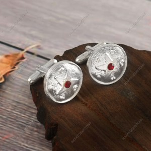 Gemelos de Latón con Zirconia en Tono Dorado, Accesorios Formales para Camisa, Joyería de Vestir para Novio, Negocios, Hombre, Set de Navidad - Product Image 1
