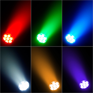 ไฟ LED Par Light รุ่น SHEHDS IP66 กันน้ำ 7*18W RGBWA UV 6in1 DMX512 ควบคุมผ่านแอพ WiFi สำหรับงานเวทีกลางแจ้ง - Product Image 5
