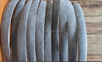 Plaque authentique en corne de buffle d'eau, naturelle, polie et courbée, pour la fabrication de manches de couteaux, la gravure artisanale et l'art décoratif