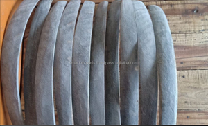 แผ่นเขาควายสีดำโค้งมน งานฝีมือจากอินเดีย ขัดเงา วัสดุธรรมชาติ สำหรับงานศิลปะและของสะสม มีตัวอย่างให้ชม - Product Image 3