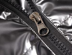 Men Hooded <b>Thin</b> Coated Full Zip <b>Puffer</b> <b>Jacket</b> with Embroidery Winter Fashion Wholesale OEM Supply - Product Image 4