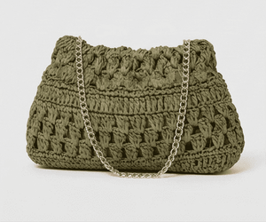 Sac seau en raphia au crochet pour femme, bandoulière, fermeture éclair, écologique, mini sac à main décontracté, motif bonbon, léger - Product Image 4