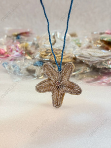 Wholesale Handmade Beaded Starfish <b>Bag</b> Charm Coastal Beach Purse Charm Ocean Theme Keychain Fashion <b>Accessory</b> OEM ODM Private La - Product Image 4