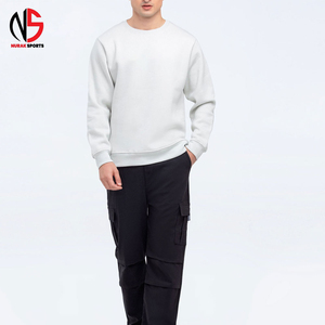 Premium Quality <b>Men's</b> Winter Casual <b>Sweatshirt</b> 400gsm Cotton Front Custom Logo Pullover <b>White</b> NURAK 2026 - Product Image 6