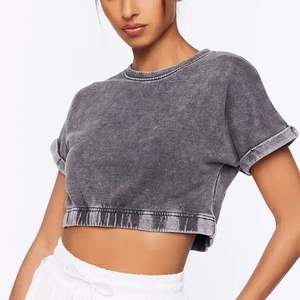 Top Corto de Verano para Mujer, Estilo Vintage con Lavado Ácido - Product Image 1