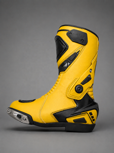 Botas de Motociclismo de Cuero Genuino Negras Impermeables hasta Media Pantorrilla, Botas de Turismo Deportivas para Adultos Antideslizantes para Todas las Estaciones - Product Image 5