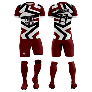 Custom High Quality Breathable Printed Club Soccer Uniform & <b>Short</b> Sleeve <b>Football</b> Jersey Set with Quick Dry Lightweight Design - Product Image 4